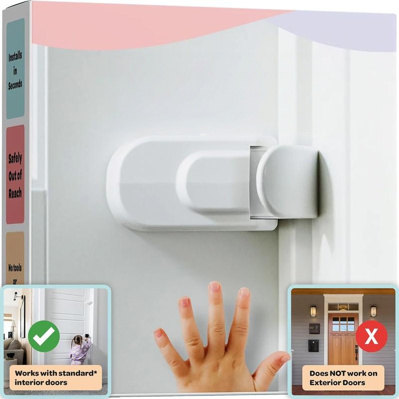 Snap-On Door Lock (For Interior Doors Only)